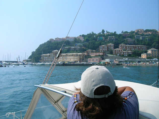 Arriving in Arenzano