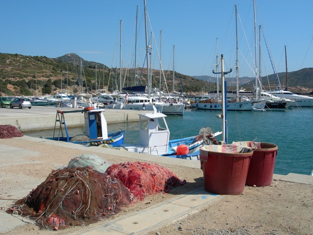 The harbour in Capo Teulada