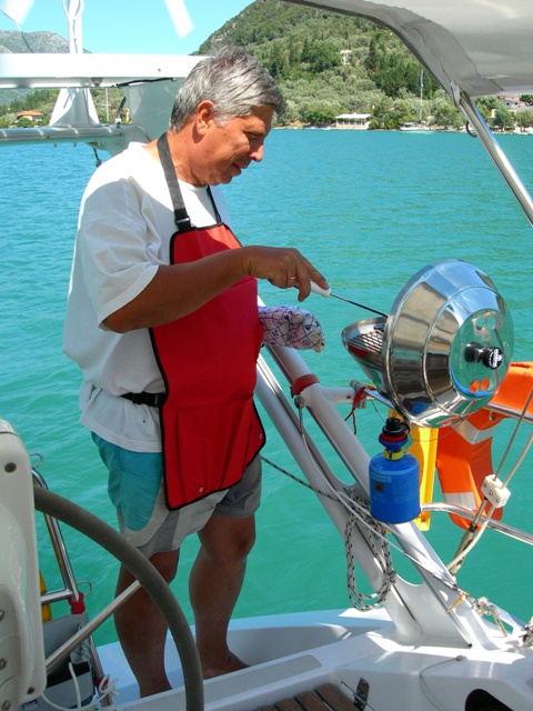 Barbecue a Vlikho, isola di Levkas