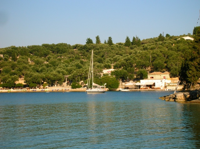 The beautyful harbour ofl Mongonissi, Paxos island