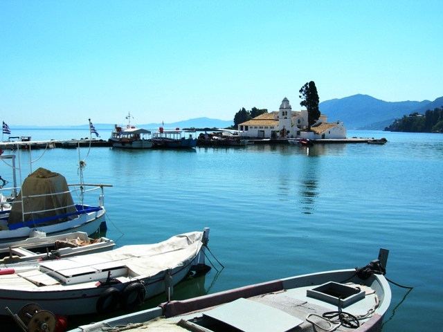 The small monastery of Kanoni, Corfu