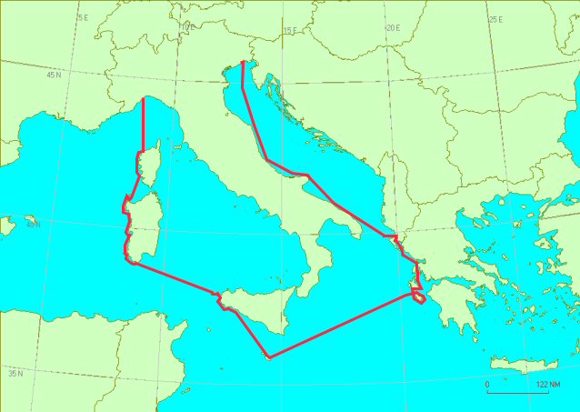 Itinerario della crociera 2006