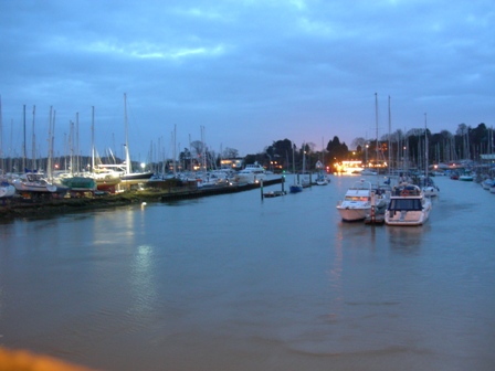 Il fiume Hamble, vicino al Solent